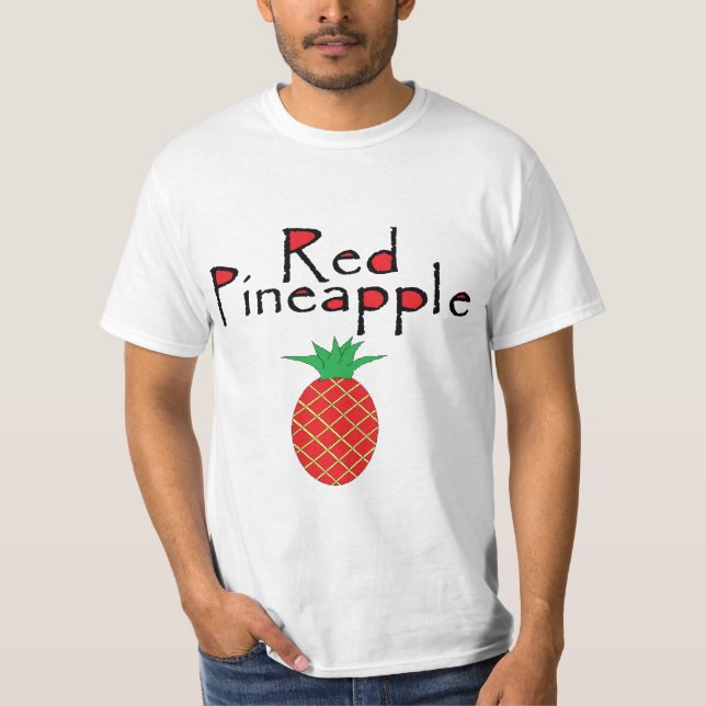 röd ananas tee (Framsida)
