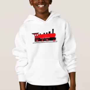 Röd ångmotor t shirt