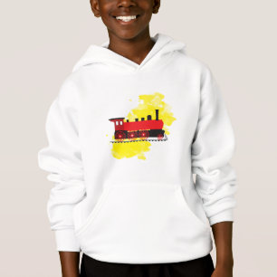 Röd ångmotor t shirt