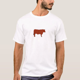 Röd Angus tjur T Shirt