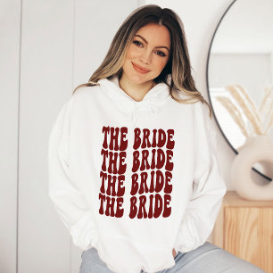 Röd, anpassad matchning av Brudens sida i Bride Mö T Shirt