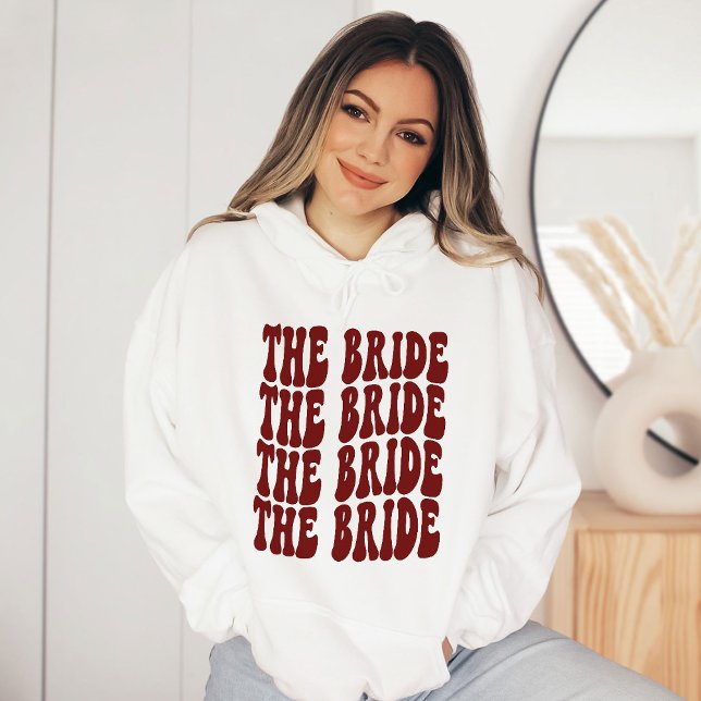 Röd, anpassad matchning av Brudens sida i Bride Mö T Shirt (Skapare uppladdad)