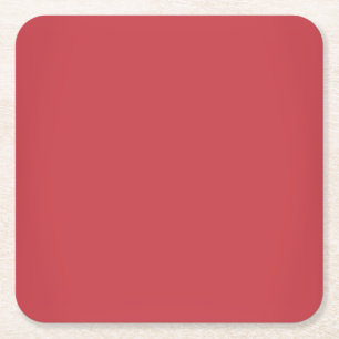 Röd anpassade för modern Ruby Underlägg Papper Kvadrat
