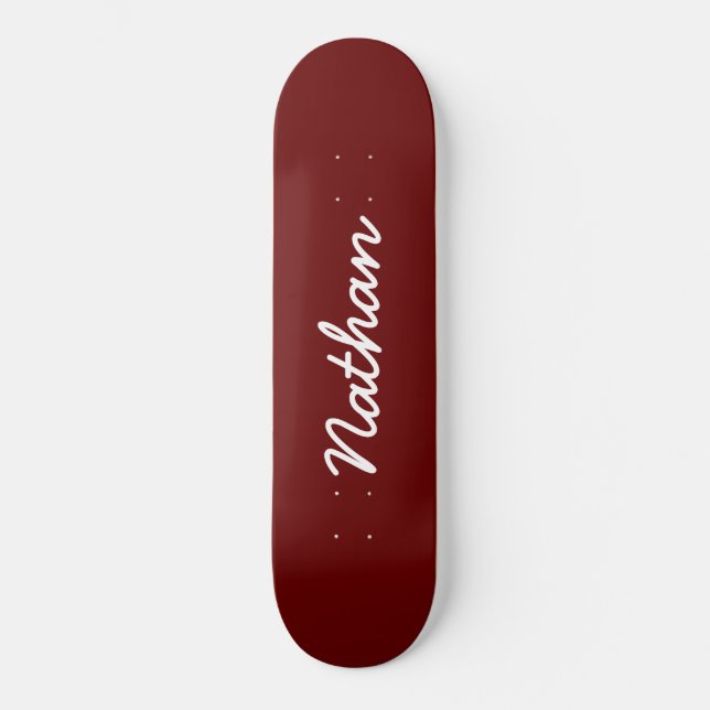Röd Anpassningsbar Mini Skateboard Bräda 18,5 Cm (Framsida)