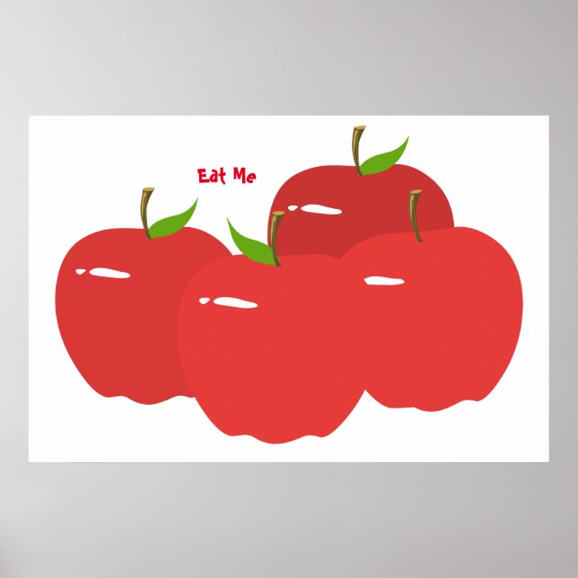 Röd Apple Affisch (Framsidan)