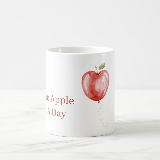 Röd Äpple Ballong Kaffemugg (Center)