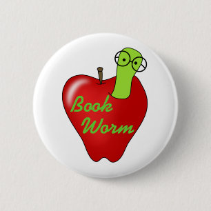 Röd Apple bokmask Knapp