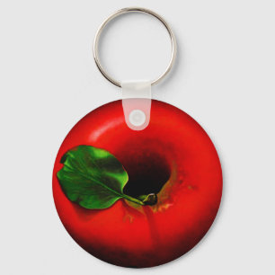 Röd Apple design Nyckelring
