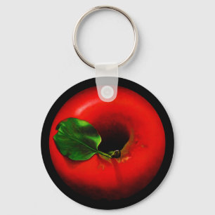 Röd Apple design Nyckelring