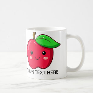 Röd Apple för Kawaii frukt mugg