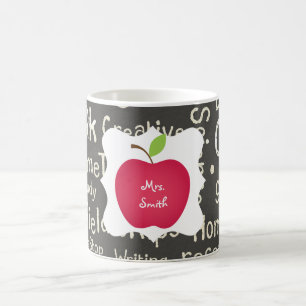 Röd Apple för svart tavla lärare Kaffemugg