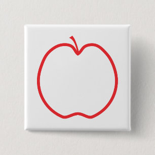 Röd Apple översikt Knapp