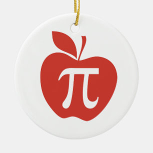Röd Apple paj Julgransprydnad Keramik