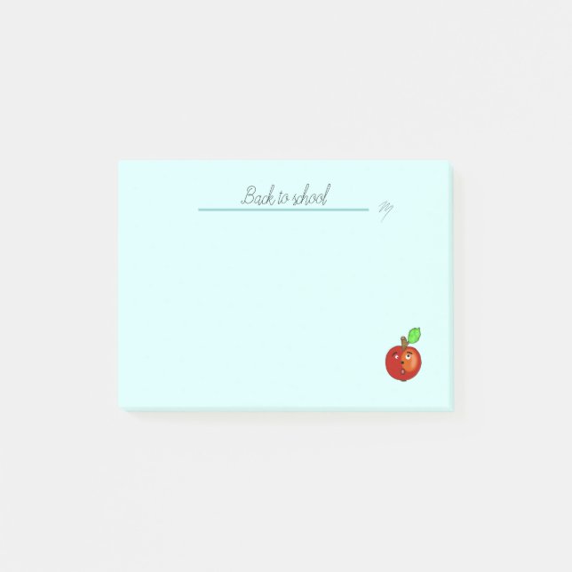 Röd äpple post-it block (Framsida)