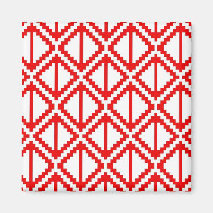 "Röd Apple skiva" magnet -