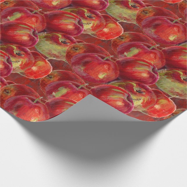 Röd Apple skörd Presentpapper (Hörn)