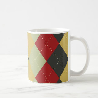 Röd Argyle mugg
