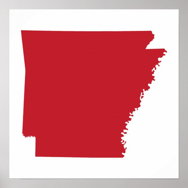 Röd Arkansas Poster (Framsidan)