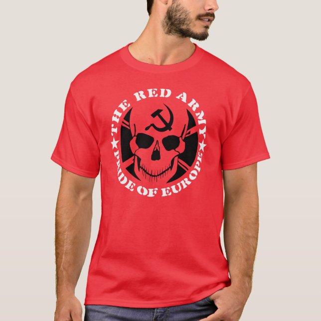 Röd armé - pride av den Europa T-tröja T-shirt (Framsida)