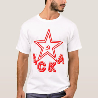 Röd arméhockey för central tee shirt