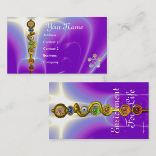 ROD ASCLEPIUS,7 CHAKRAS,YOGA INSTRUUCTOR Lila Visitkort