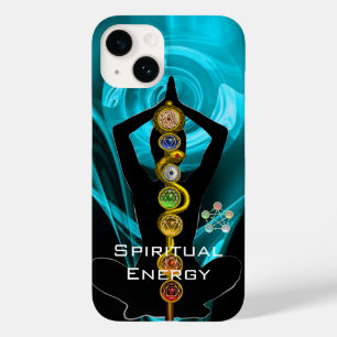 ROD ASCLEPIUS,7 CHAKRAS YOGA LOTUS POSE Blue