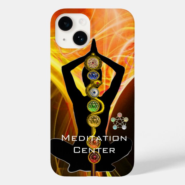 ROD ASCLEPIUS,7 CHAKRAS YOGA LOTUS POSE Gult (Baksida)