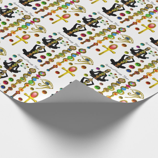 ROD ASCLEPIUS,7 CHAKRAS YOGA LOTUS POSE ,Horus Öga Presentpapper (Hörn)