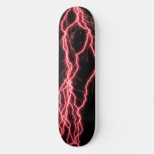Röd Åskstorm Elektricitet Mini Skateboard Bräda 18,5 Cm