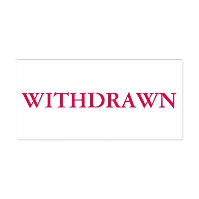 Röd återtagen självfärgande stämpel (Design)