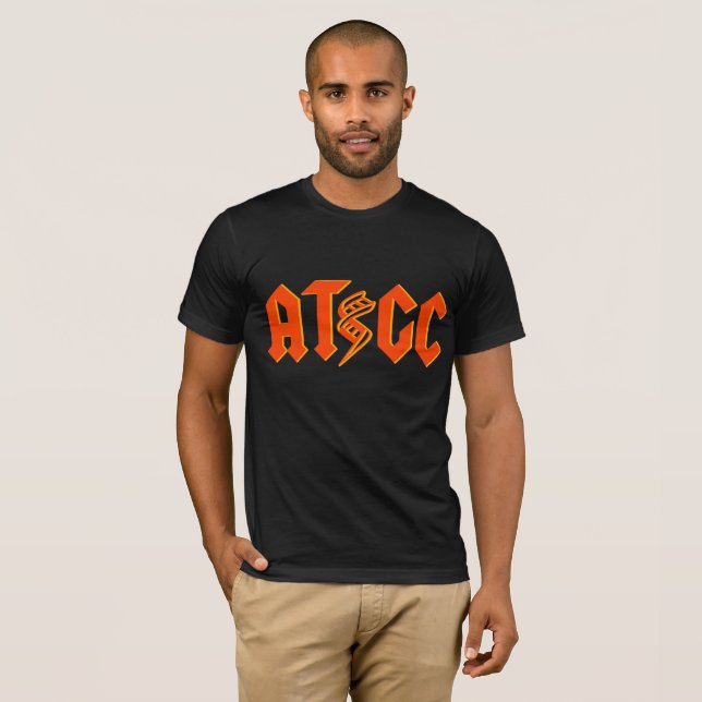 Röd ATGC-DNA-skjorta - som är orange/ Tee (Hel framsida)