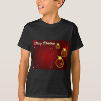Röd bakgrund för god jul tee shirt