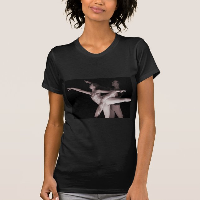 Röd balett - dans blir partner med 2 - tee shirt (Framsida)