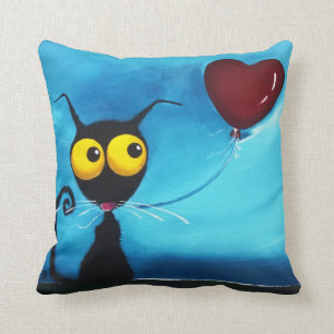 Röd ballong kudde