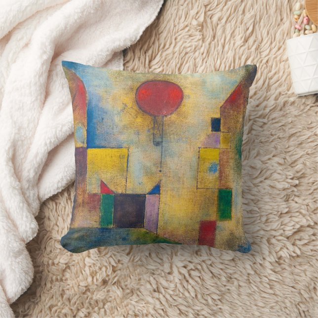 Röd ballong | Paul Klee | Kudde (Filt)