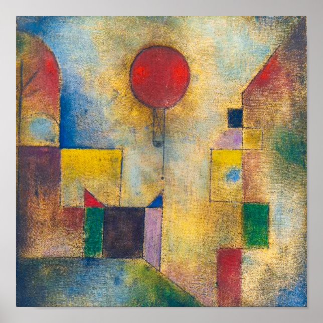 Röd ballong | Paul Klee | Poster (Framsidan)