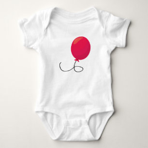 Röd ballong t shirt