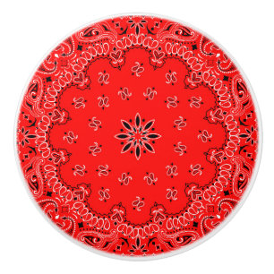 Röd Bandana Knopp