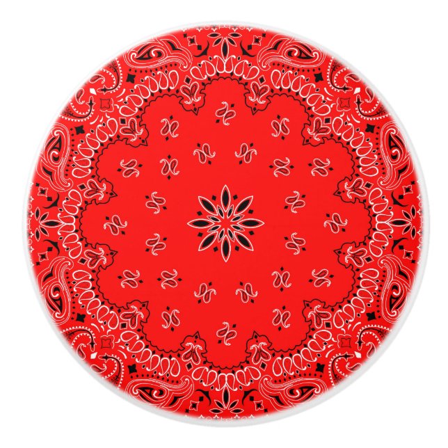 Röd Bandana Knopp (Framsidan)