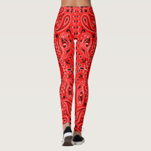 Röd Bandana Leggings