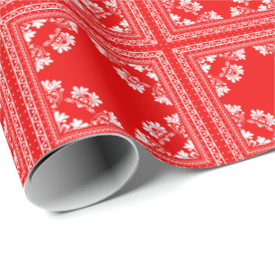 röd bandanna-design presentpapper