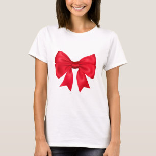 Röd bandpilbåge t shirt