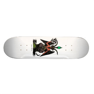 Röd Baphomet Skateboard