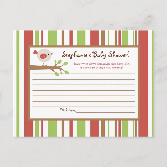 Röd barn Farm Birm med skrivbart biokort Rådkort (Framsida)