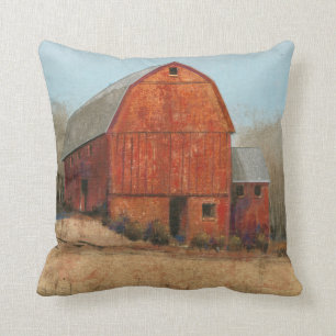Röd barn-vy kudde