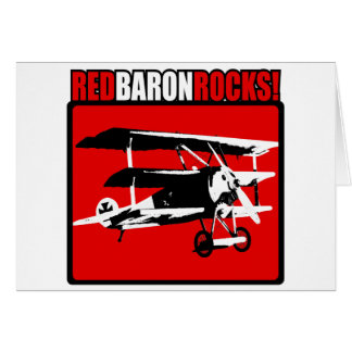Röd Baron Vagga! Hälsningskort