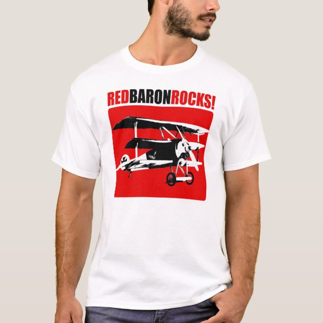 Röd Baron Vagga T-shirt (Framsida)