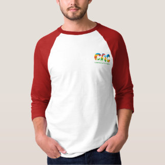 Röd baseball t-shirt