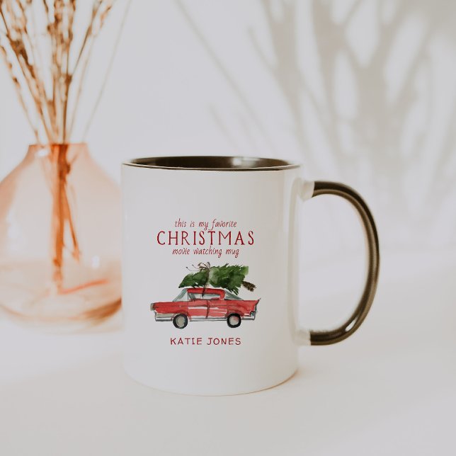 Röd behållare för vattenfärg | Prioriterad jul Mug Mugg (Skapare uppladdad)