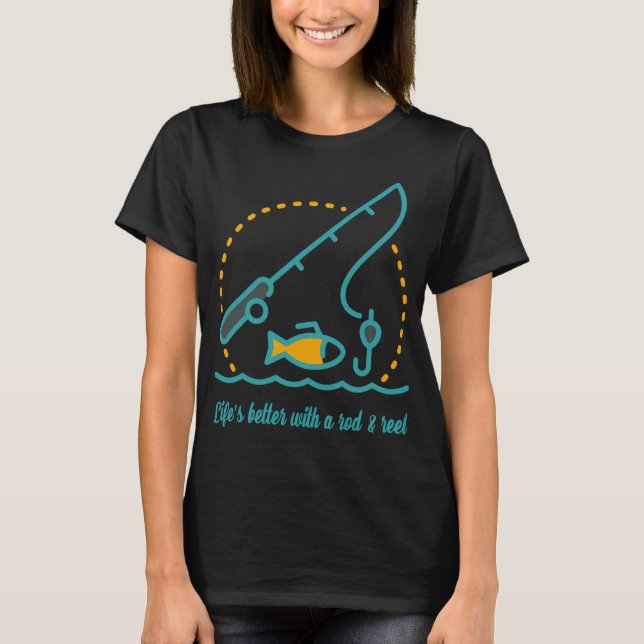 Röd Betta Fisk T Shirt (Framsida)